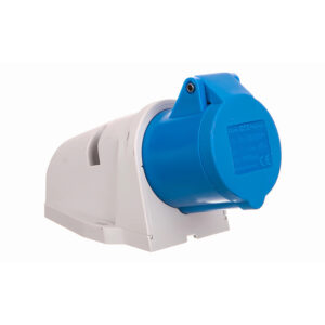 Toma visible 32A 2P+T 250V azul
