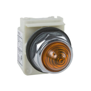 Piloto de señalizacion LED  amarillo BA 9s 120VAC/DC