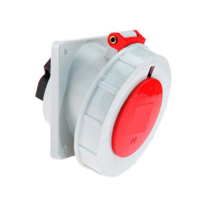 Toma empotrable 63A 3P+T 415V IP67 rojo-BALS