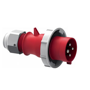 Enchufe aéreo 63A 3P+T 415V IP67 rojo -BALS