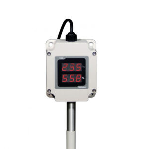 Transductor de temperatura/humedad c/pantalla 3 dígitos 2 salidas 4-20mA,alimentacion 24VCC IP65-AUTONICS