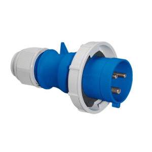 Enchufe aéreo 32A 3P+T 250V IP67 azul-BALS