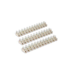 Bornera PVC 12 POLOS 80A 35MM2 BLANCO STRONGER