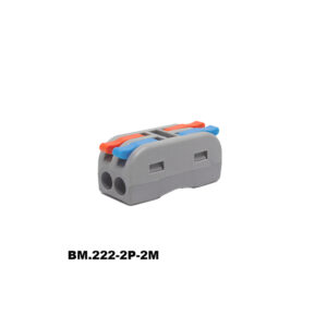 Bornera de conexion rapida aerea 2 lineas 4mm -BLOCK MASTER