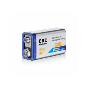 Batería recargable de iones de litio EBLde 9V 600mAh-EBL