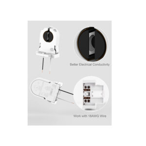 Portalampara T8 sin derivacionbase mediana G13 660V CONCASQUILLO UL -JAKCYLED