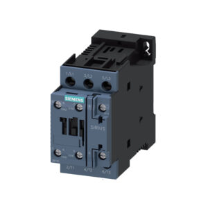 Contactor de potencia, AC-3e/AC-3, 38 A, 18,5 kW/400 V, 3 polos, 24 V CC, contactos auxiliares: 1 NA + 1 NC - SIEMENS