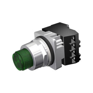 Pulsador Luminoso-Bulbo 240 V -  1NA-NC  color verde SIEMENS