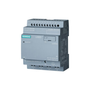 PLC módulo lógico, FA/E/S: 12/24 V DC/relé, 8 DI (4 AI)/4 DO, sin display, memoria 400 bloques, modularmente ampliable, Ethernet, servidor web integrado – SIEMENS