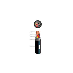 CABLE ELECTRICO 500V VULCANIZADO 4X14AWG NEGRO NLT PC INDECO