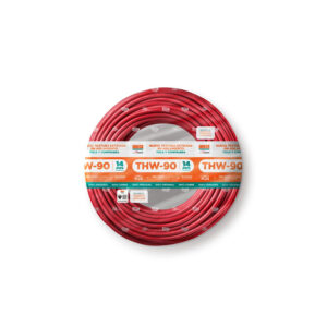 CABLE ELECTRICO ESTRIADO 750V PVC 14AWG ROJO THW-90 + PLUS INDECO