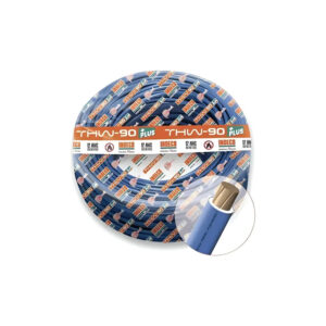 CABLE ELECTRICO ESTRIADO 750V PVC 14AWG AZUL THW-90 + PLUS INDECO